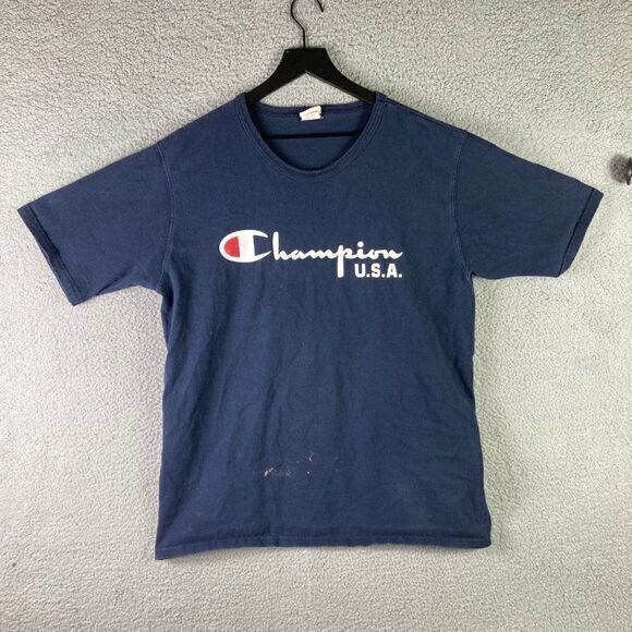 Champion USA Vintage T-Shirt Mens‎ Size XL Reverse Weave Shirt Crewneck 90s Vtg - Picture 10 of 11
